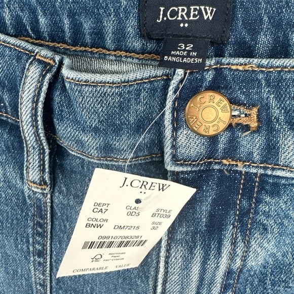 J. Crew Wide Pocket Denim Jeans For Women Size 32 NWT - Picture 2 of 3